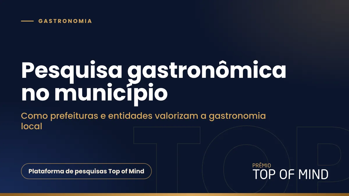 Capa do artigo Pesquisa gastronômica no município