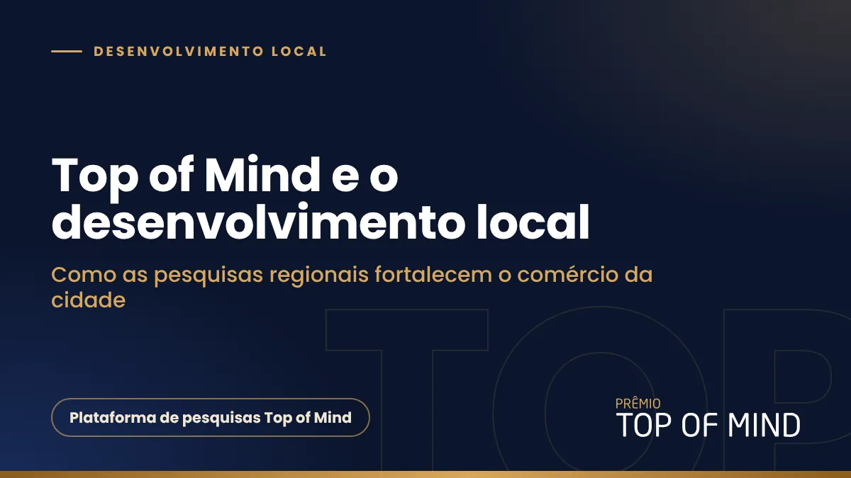 Capa do artigo Pesquisas Top of Mind e o desenvolvimento econômico das cidades