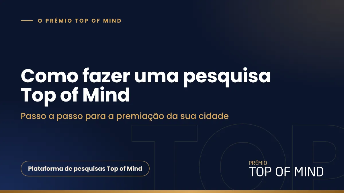 Capa do artigo Como fazer uma pesquisa Top of Mind