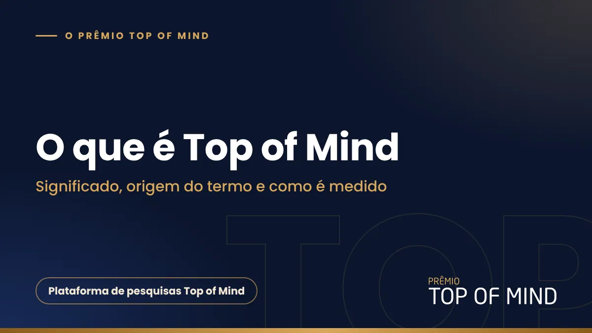 Capa do artigo O que é Top of Mind: significado e origem do termo