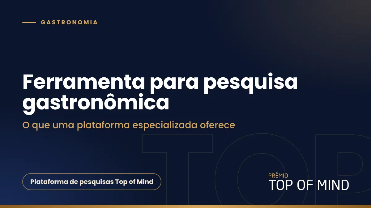 Capa do artigo Ferramenta para pesquisa gastronômica