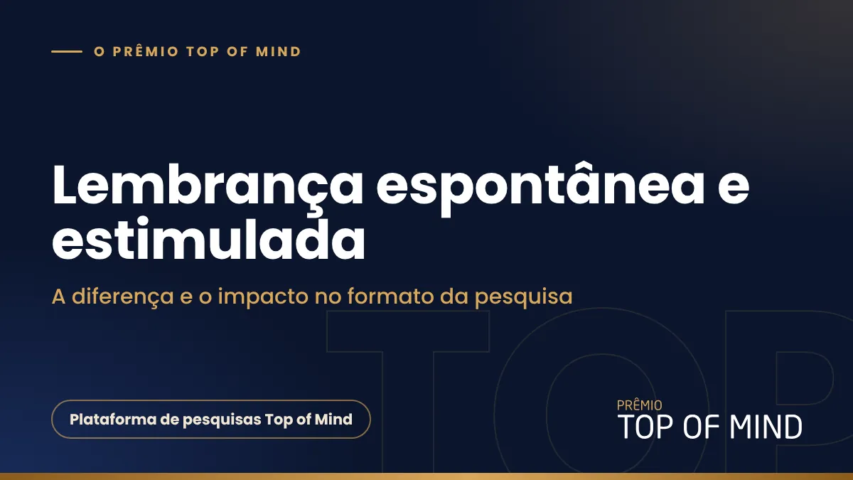 Capa do artigo Lembrança espontânea e lembrança estimulada