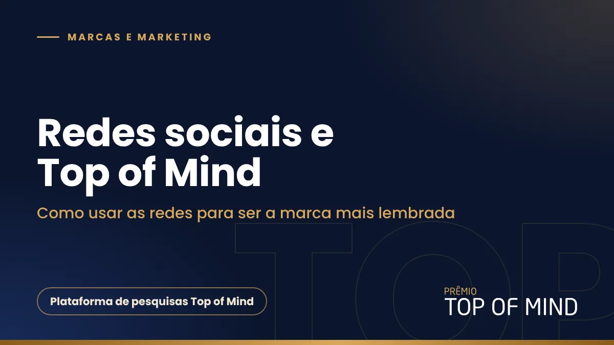 Capa do artigo Redes sociais e Top of Mind