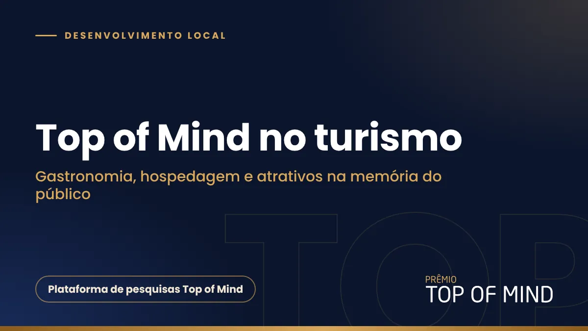 Capa do artigo Pesquisas Top of Mind no turismo