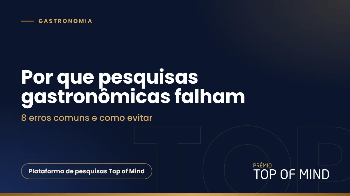 Capa do artigo Por que pesquisas gastronômicas falham