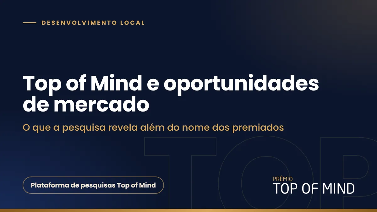 Capa do artigo Top of Mind e oportunidades de mercado