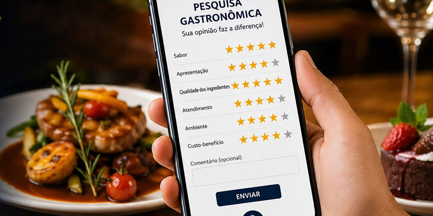 Ferramenta para realização de pesquisa gastronômica